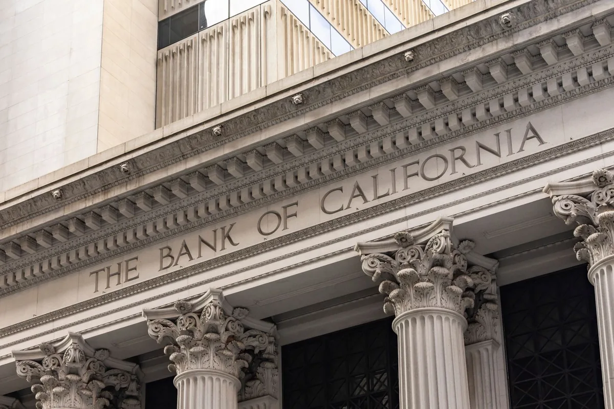 Un guichet de banque — une agence bancaire.